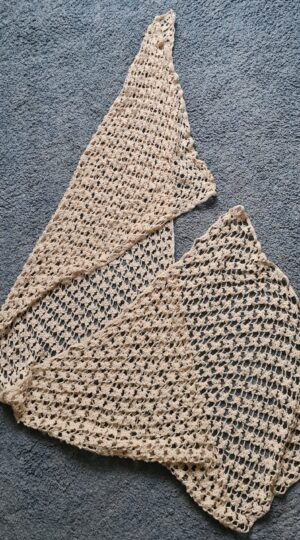 Summer Crochet Shawl with florets - Triggerfish Crochet